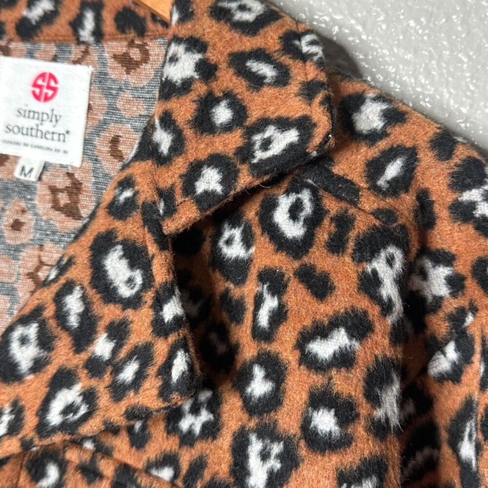 Simply Southern Leopard Jacket Shacket Button up … - image 7